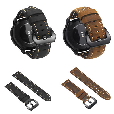 Genuine Leather Band Strap Bracelet for Samsung Galaxy Watch 3 45mm 46mm Gear S3