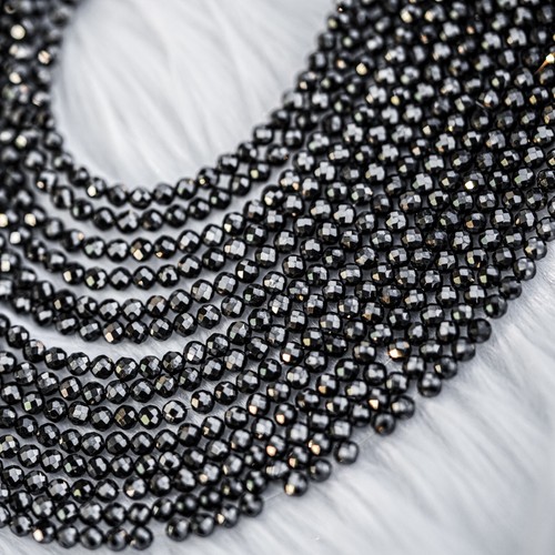 Black Moissanite Beads, 26 CT Black Beads, Black Faceted Diamonds Beads Lock - Picture 16 of 17