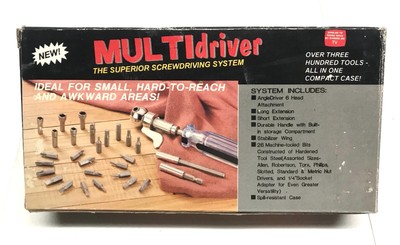MULTI-DRIVER Superior Screwdriving System,All in One Compact Case, Fast Shipping