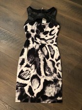 guess dress xs Leopard Black / White 
