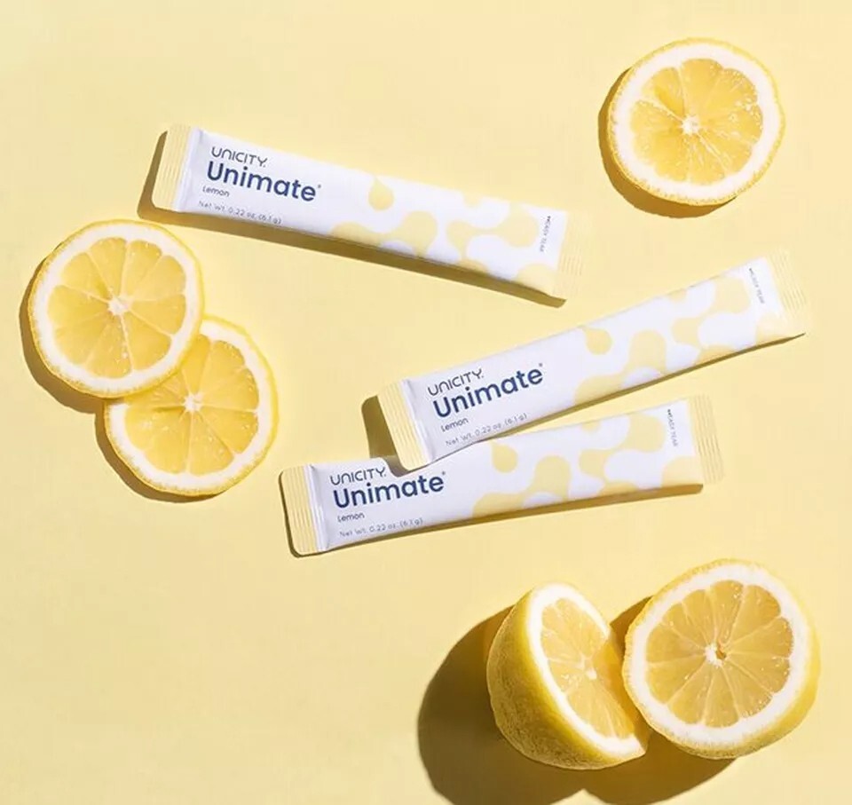 ダイエットサプリ Unimate Lemon Flavor 30 Sticks Unicity Unimate NATURAL LEMON 30 Stick Packs/Sachets Exp 6