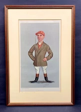 Tom Loates Vanity Fair original by Spy mount framed 1890 Jockey Print 