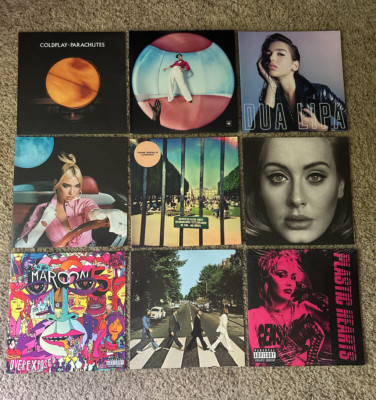 New Popular Vinyl Records BUNDLE - Harry Styles, Coldplay, Dua Lipa, Miley Cyrus