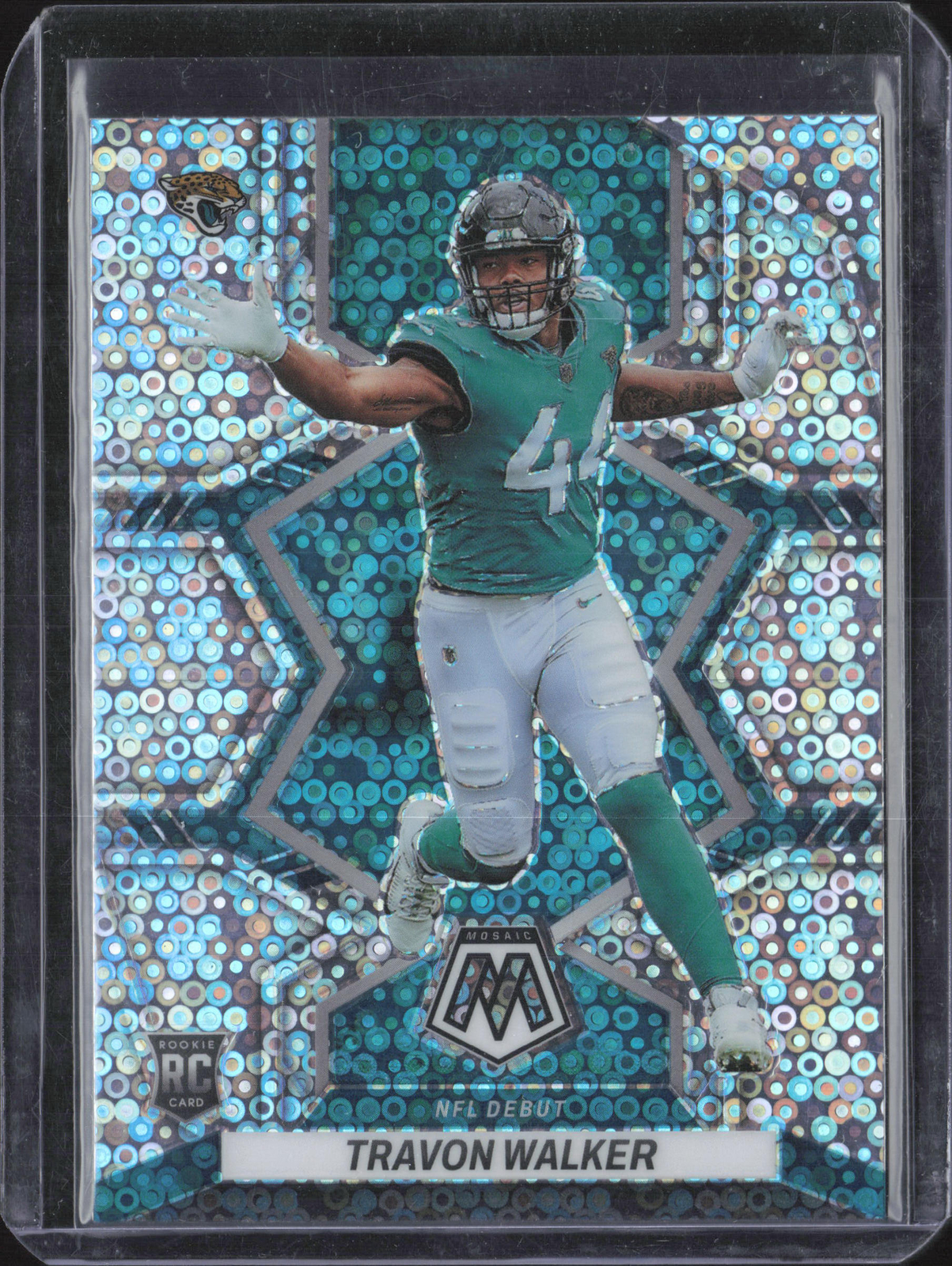 2022 Panini Mosaic #286 Travon Walker Mosaic No Huddle Silver