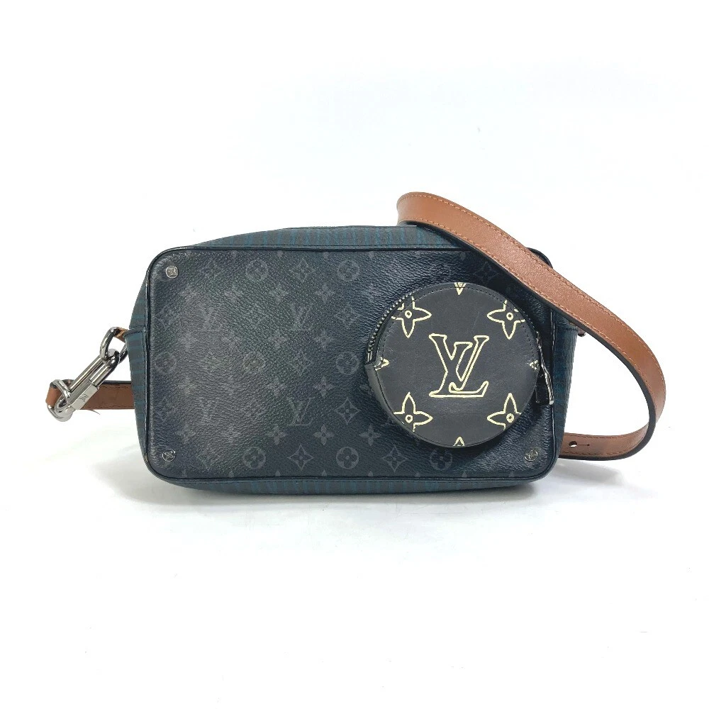 LOUIS VUITTON M69688 MonogramEclipse volgaon strap Pochette Shoulder Bag |  eBay