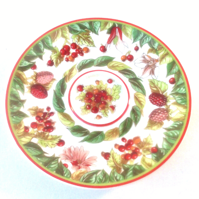 HERMES LE JARDIN DE PYTHAGORE SAUCER ONLY! 5 1/8