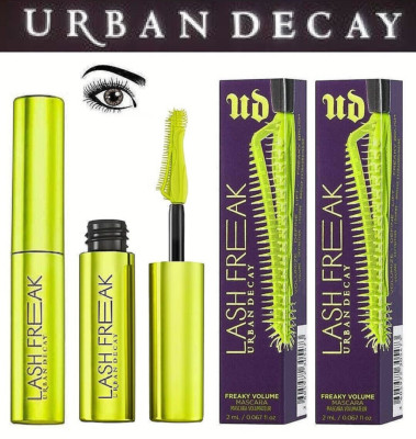 URBAN DECAY 4 ml LASH-FREAK Mascara Schwarz Neu & Ovp 2 x 2 ml Wimperntusche UD