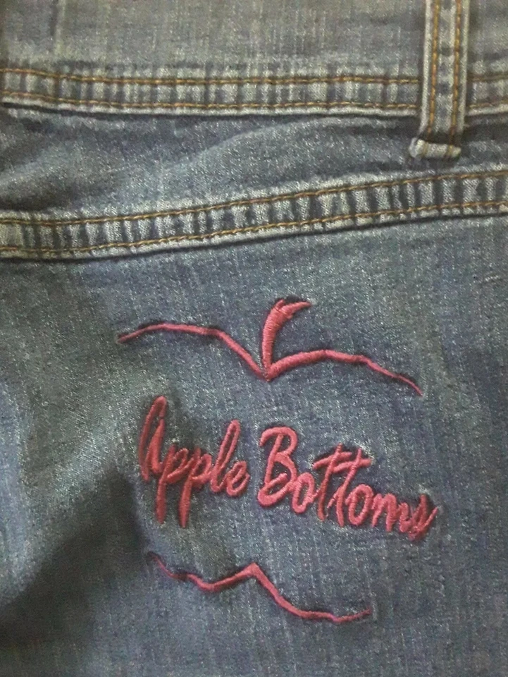 Pantalones de mezclilla capri Apple Bottoms niñas talla 6 pierna ancha Foto 4 de 4