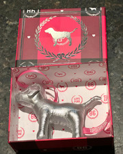 Victorias Secret PINK Silver Plush Mini Dog 5" Ornament Gift/Box Retired 09 RARE
