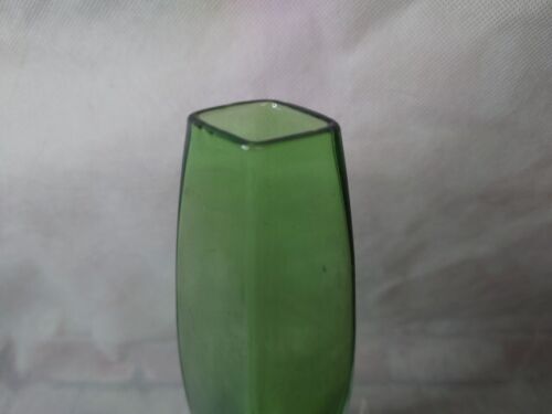 Green Cased Glass Bud Vase - Picture 3 of 5