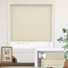 LazBlinds Cordless Cellular Shades, 40'' W x 48'' H, Cream