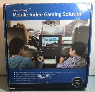 2009 VR3 VGC100 PLUG PLAY 8.9'' CAR VIDEO GAME MONITOR w/REMOTE & POWER INVERTER