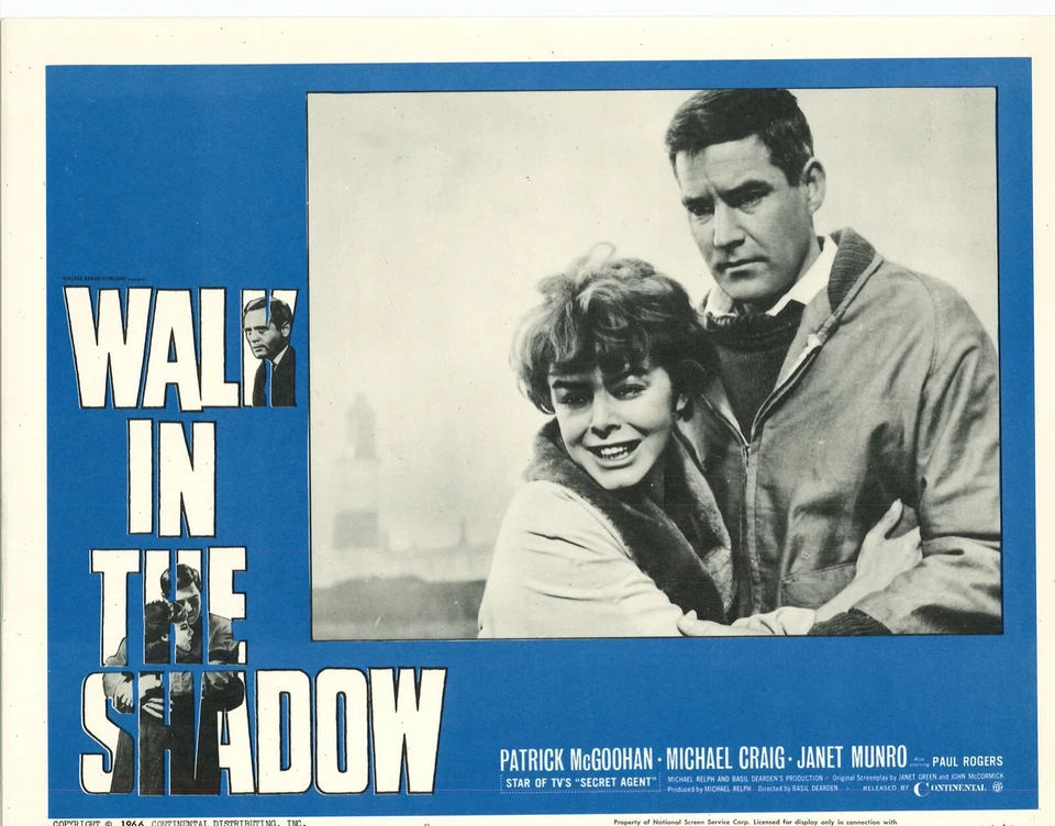Walk in the Shadow 8x ORIGINAL US Lobby Cards Janet Munro Patric McGoohan 1966 - Image 2 of 4