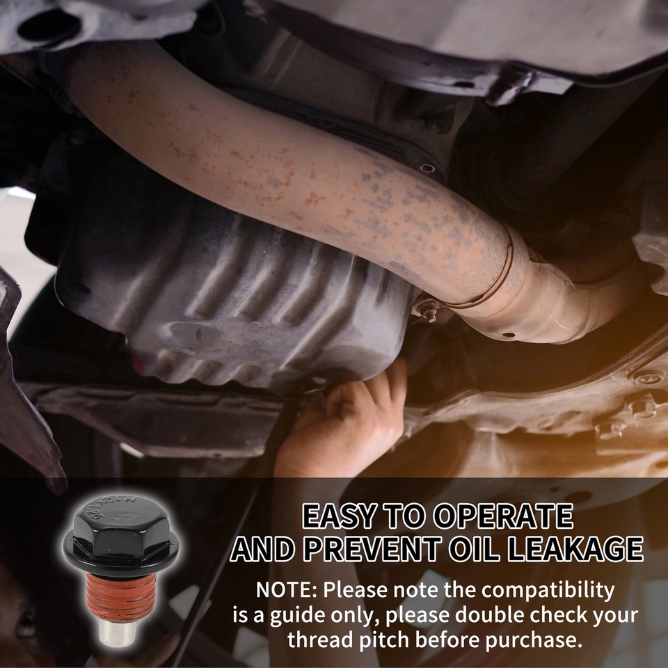 1 Set Oil Drain Plug for Toyota Tundra Camry No.9043012031 Red