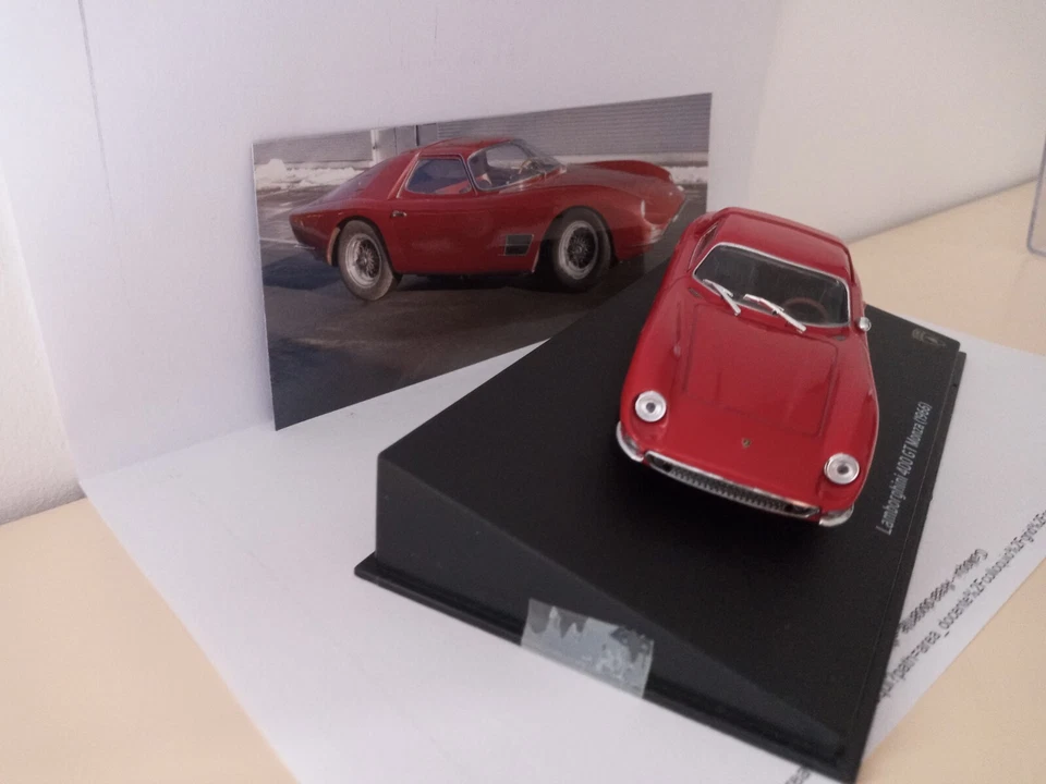 Lamborghini  400 GT MONZA 1/43 1966 NERI BONACINI no Espada Marzal  Ferrari RARA - Immagine 4 di 4