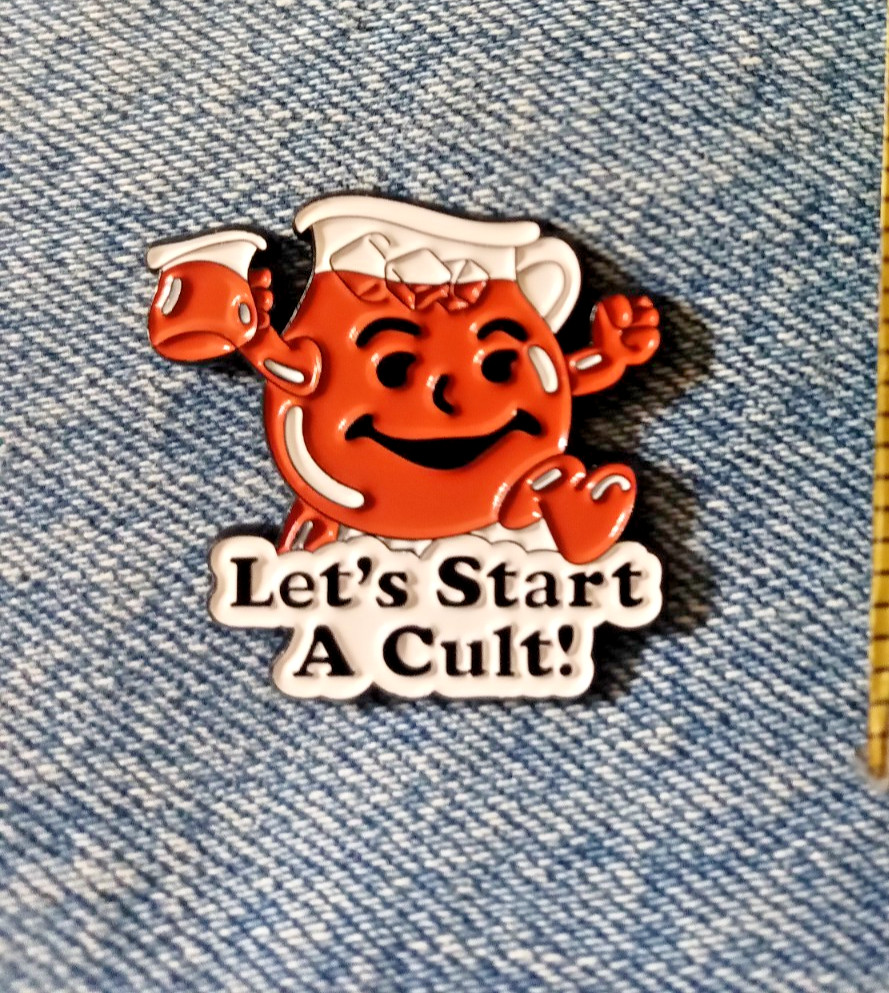 KOOL AID MAN  CULT-ENAMEL PIN- SHIP ALL THE PINS U BUY FOR $4.99-VISIT OUR STORE