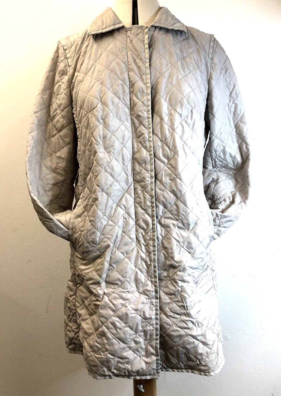 Maxmara Weekend Light Puffer Jacket Beige Size 10