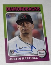 2024 Topps Heritage Real One Autographs #ROA-JMAR Justin Martinez Rookie