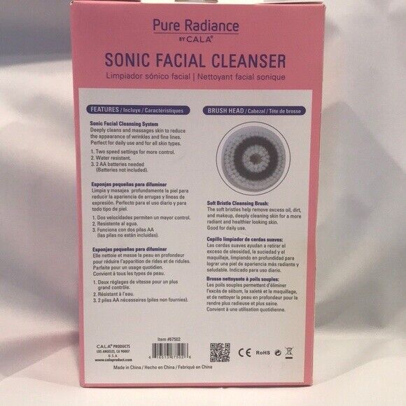 67502 : Pure Radiance by CALA Sonic Facial Cleanser ? 