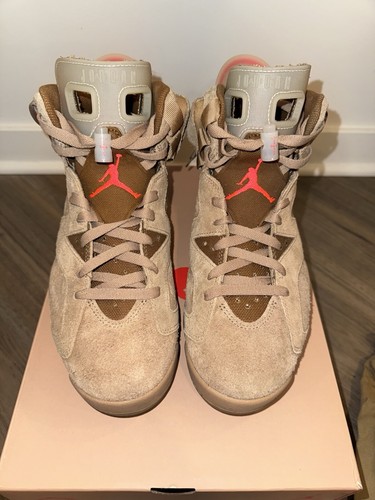 Size 9 - Jordan 6 Retro x Travis Scott Mid British Khaki - Picture 8 of 11