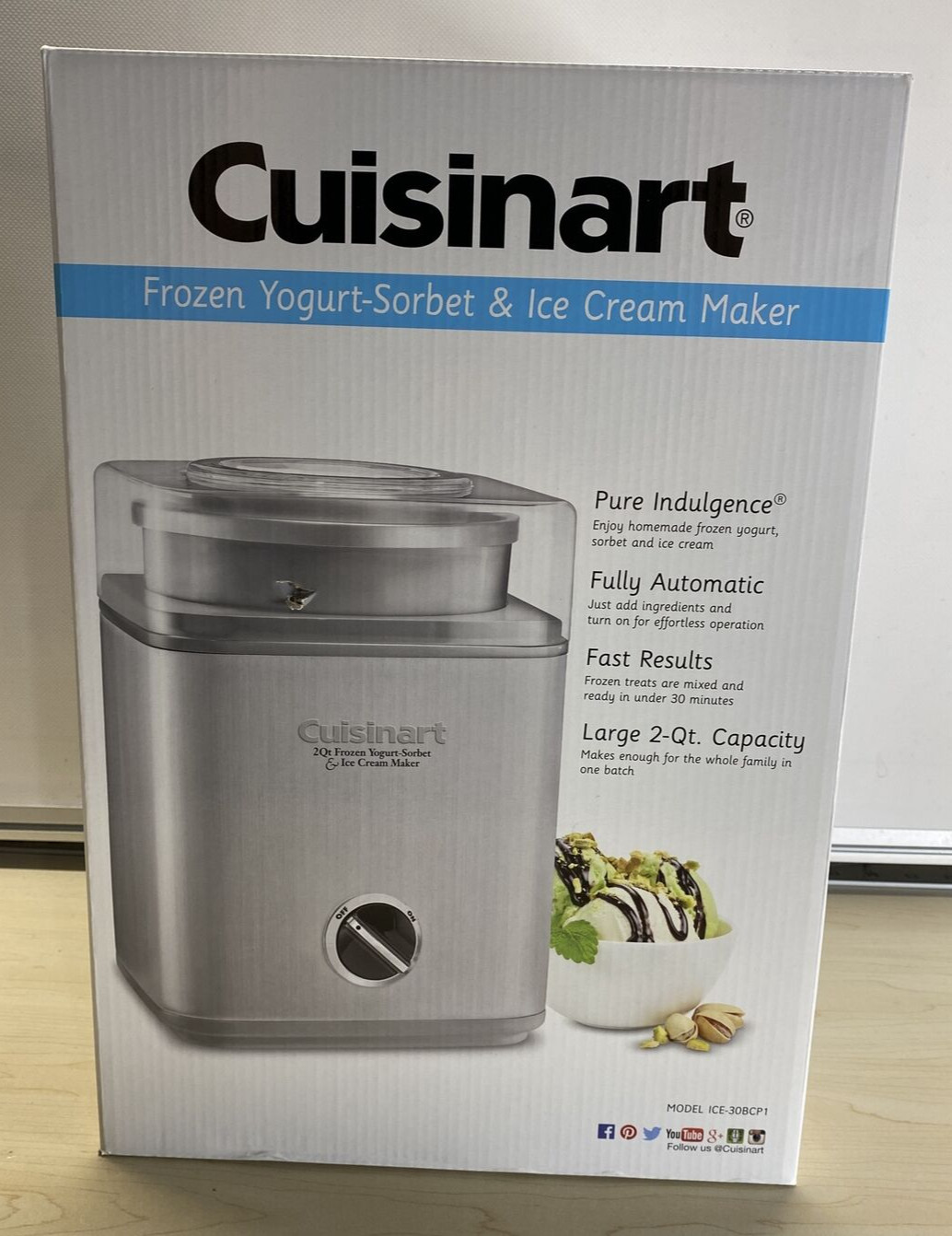 cuisinart ice 30 ice cream maker