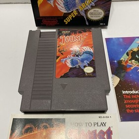 Joust NES, Game Cart, Directions, Box