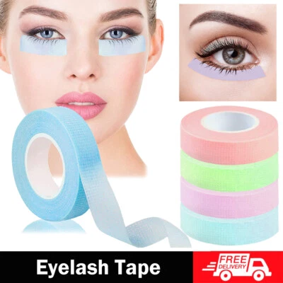 2/5 Wimpernverlängerung Tape unter Augenklappe atmungsaktiv Rolle Wimpernstoff leicht reißen