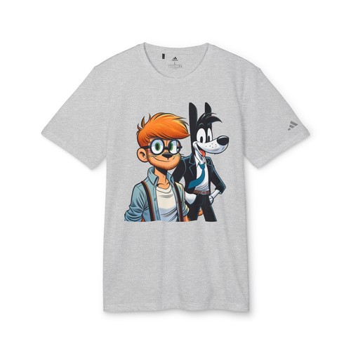 Playful Cartoon Graphic Unisex T-shirt, Fun Tee, Sport Shirt, Gift for Teens,