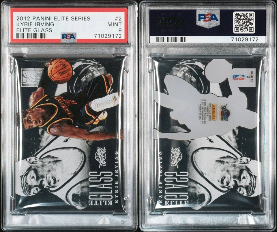 2012-13 Elite Series Elite Glass Kyrie Irving #2 Rookie RC PSA 9 POP 3 LOW POP - Image 3 of 3
