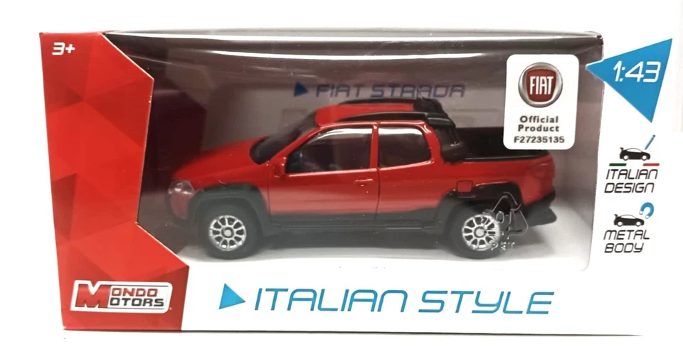 Fiat Strada Rosso Red Mondo Motors 1:43 Nuovo 1/43 - Immagine 4 di 4