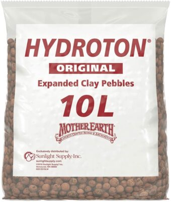 Hydroton Original Clay Pebbles 10 Liter | Lightweight Expanded Clay Aggregate