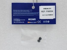 FLY F80054 11-Tooth Sidewinder Motor Pinion 2 Pcs 6.5mm Splined Shaft 1:32 Slot