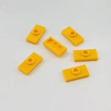 15573 LEGO Parts Plate Mod 1x2 Stud Inside Stud Holder Groove Jumper B L ORANGE