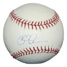 Brad Ausmus Astros Tigers OML Signed Baseball PSA/DNA 93183