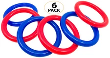 3125 Pk6 Plastic Rings Parrot Bird Toy Parts Talon Foot Toys conure macaw quaker