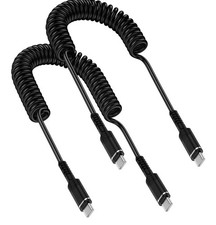 3FT Retractable USB-C Fast Charger Cable for iPhone 17/16/15 Galaxy S26/25/24/23