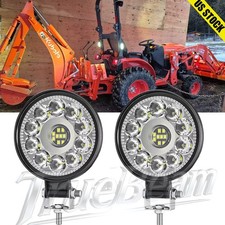 2pcs 3.3inch Round Led Work Light Pods Flood Light For Truck Offroad Tractor Suv