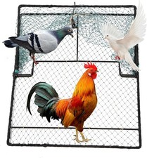 Humane Pigeon Trap,Bird Trap for Quail,Turkey,Net Traps 19.7x23.6 inch