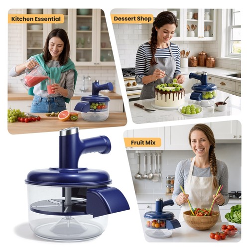 Electric Grape Garlic Peeler Machine, Automatic 7.8 x 6.3 x 7.6 inches, Blue - 第 7/7 張圖片