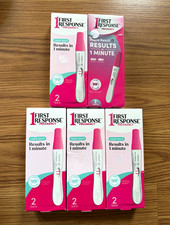 First Response Rapid Result Pregnancy Test 1-Min Results Lot 5 Boxes 2 Tests 
