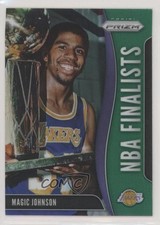 2019-20 Panini Prizm NBA Finalists Green Prizm Magic Johnson #7 HOF d5c