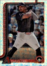 2025 Topps Chrome Logofractor Edition Josh Naylor #15 Arizona Diamondbacks 32I