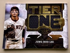 Topps Tier One Relics Die-Cut Jung Hoo Lee Game-Used /49 Giants T1RD-JL 2025