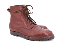 $865 | VASS 42 F US 9 D TALL BOOT BURGUNDY CALFSKIN THERESAINER 3636 LAST