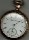 Elgin Natl Watch Co antique picket watch . Gold filled 1920s
