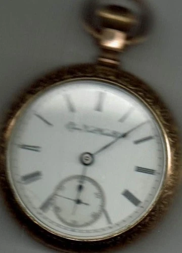 Elgin Natl Watch Co antique picket watch . Gold filled 1920s