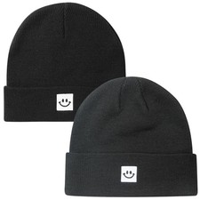 Baby Beanie Hat for 3-8 Years Boys Girls 2Pack