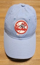 New York Yankees Light Blue Youth Hat New Era 9Twenty Cap MLB Baseball Adj Strap