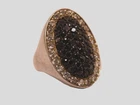 VINTAGE 925 STERLING SILVER COSTUME DRESS  RING