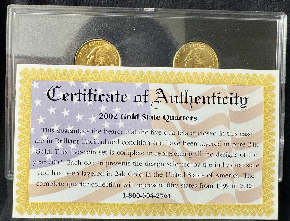 2002 Gold Edition State Quarter Collection Brilliant Uncirculated - Image 2 of 4